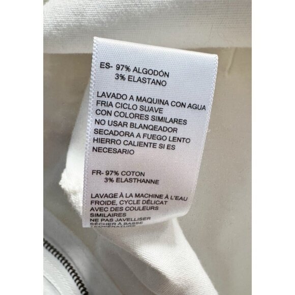 ATWYLD Women's Sz L Mechanic Style Off White  Utility Pockets Overalls Jumpsuit - Picture 6 of 11